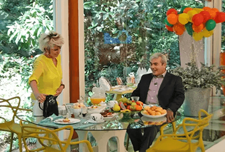 Oscar Ahumada em participação no programa Mais Você